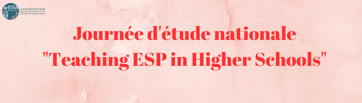 Journée d'étude nationale "Teaching ESP in Higher Schools"